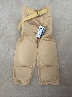 Champro Padded Beige football Bottoms with Belt